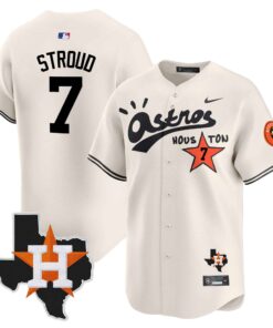 Men's Houston Astros Cactus Jack Style Vapor Premier Limited Jersey - Stitched - Jersey AZ
