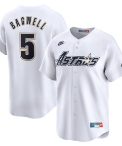 Men's Houston Astros Jeff Bagwell White Throwback Cooperstown Collection Limited Jersey