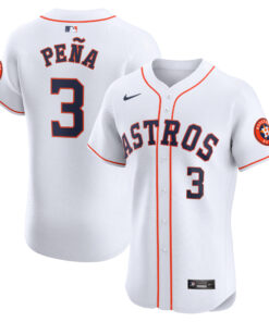 Men's Houston Astros Jeremy PeÃ±a White Home Elite Player Jersey