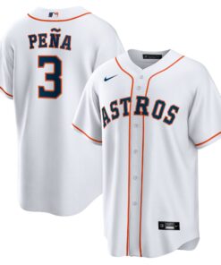 Men's Houston Astros Jeremy PeÃ±a White Home Jersey