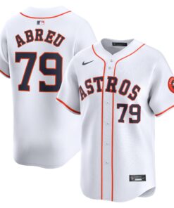 Men's Houston Astros Jose Abreu White Home Limited Player Jersey