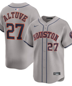 Men's Houston Astros Jose Altuve Gray Road Limited Player Jersey