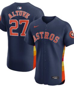 Men's Houston Astros Jose Altuve Navy Alternate Elite Player Jersey