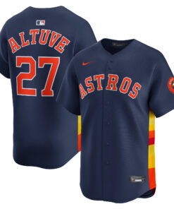 Men's Houston Astros Jose Altuve Navy Alternate Limited Player Jersey