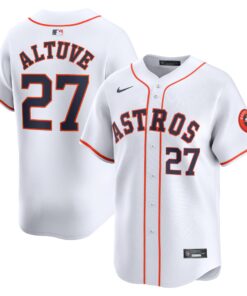 Men's Houston Astros Jose Altuve White Home Limited Player Jersey