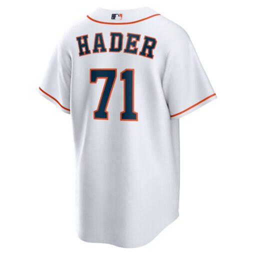 Men's Houston Astros Josh Hader White Home Player Jersey - Image 3