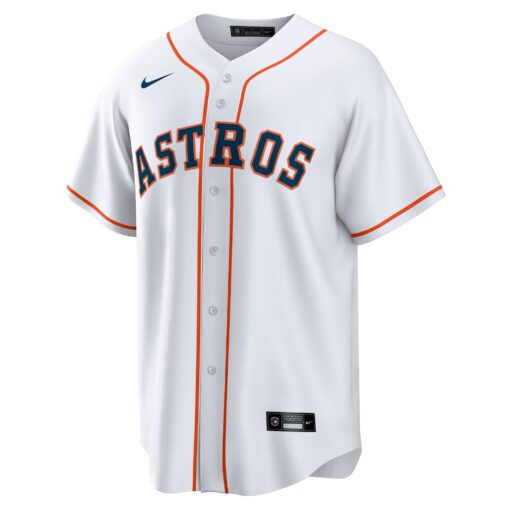 Men's Houston Astros White Home Blank Jersey - Image 2