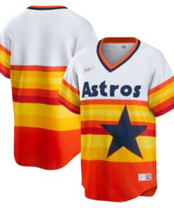 Men's Houston Astros White Home Cooperstown Collection Team Jersey