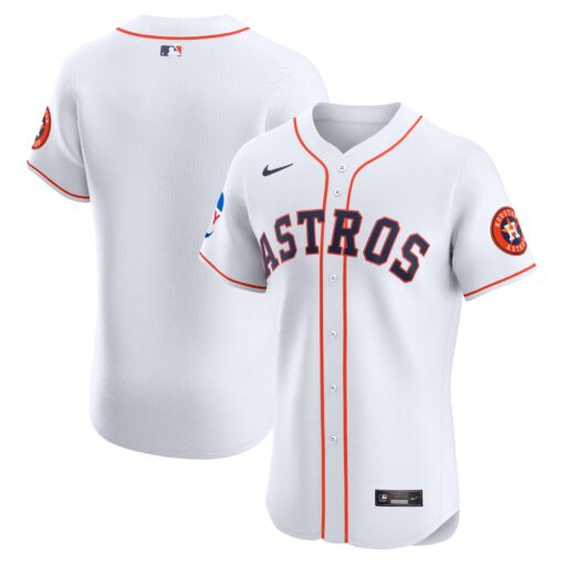 Men's Houston Astros White Home Elite Patch Jersey