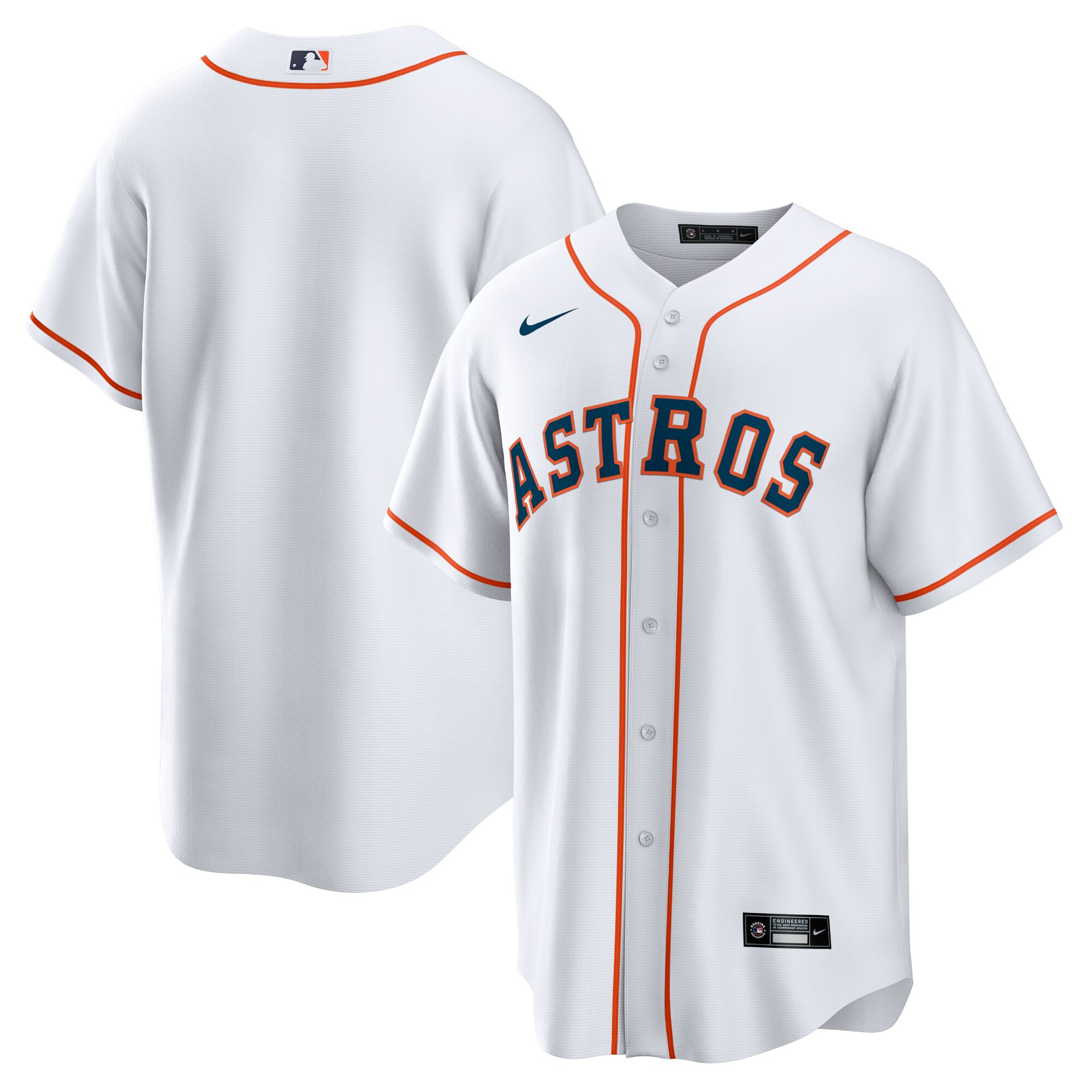 Men's Houston Astros White Home Team Jersey