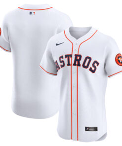 Men's Houston Astros White Home Vapor Premier Elite Patch Jersey