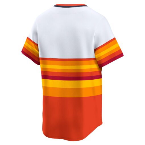 Men's Houston Astros White Throwback Cooperstown Collection Limited Jersey - Image 3