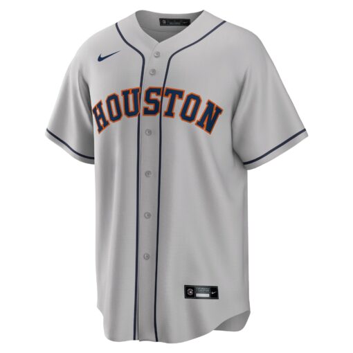 Men's Houston Astros Yordan Ãlvarez Gray Road Player Jersey - Image 2