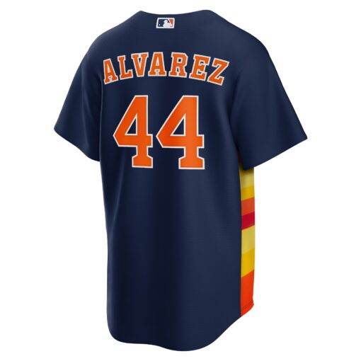 Men's Houston Astros Yordan Ãlvarez Navy Alternate Player Jersey - Image 3