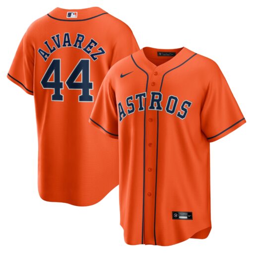 Men's Houston Astros Yordan Ãlvarez Orange Alternate Player Jersey