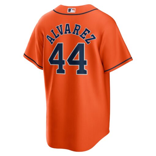 Men's Houston Astros Yordan Ãlvarez Orange Alternate Player Jersey - Image 3