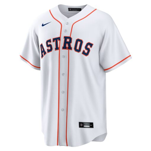 Men's Houston Astros Yordan Ãlvarez White Home Player Jersey - Image 2