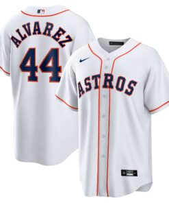 Men's Houston Astros Yordan Ãlvarez White Home Player Jersey