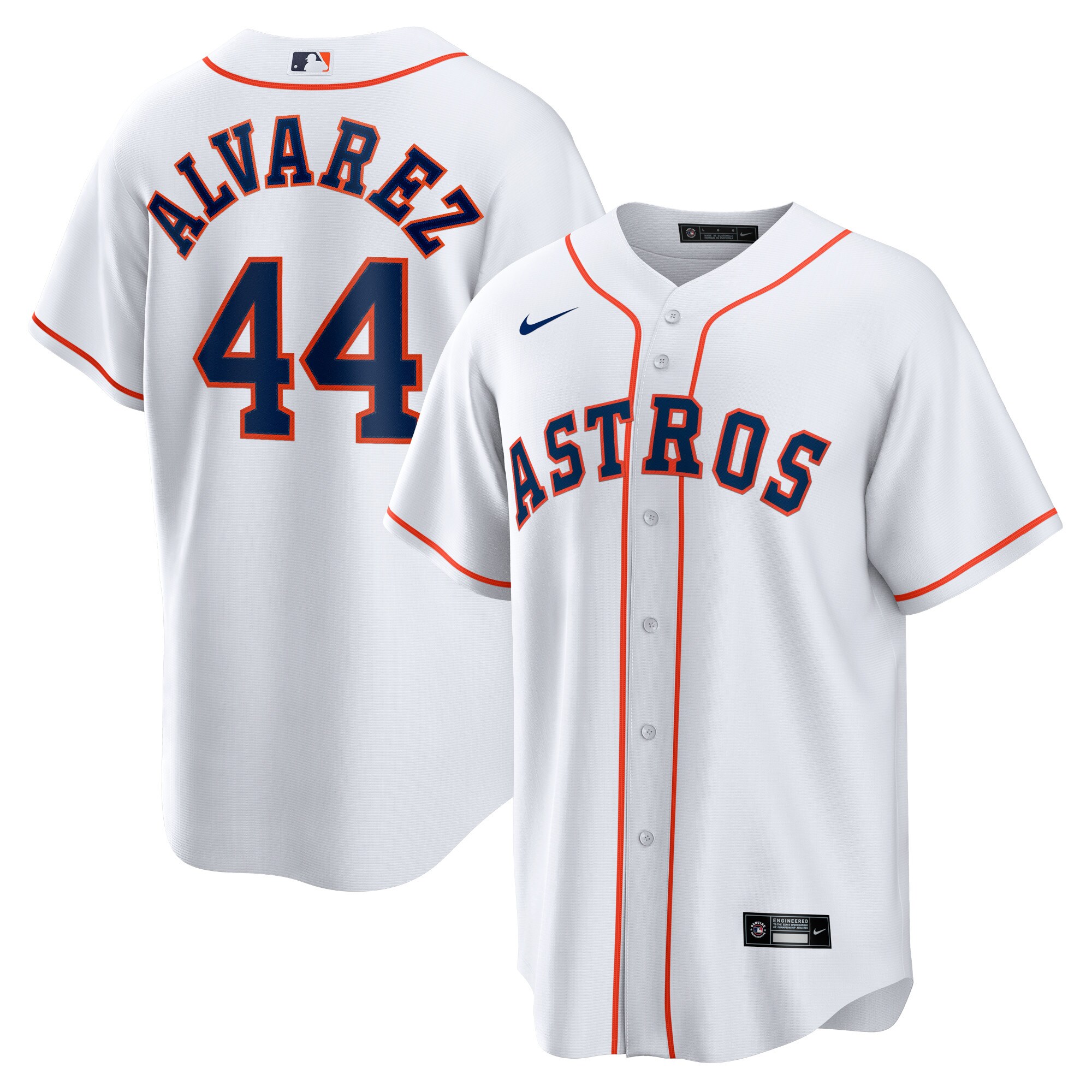 Men's Houston Astros Yordan Ãlvarez White Home Player Jersey
