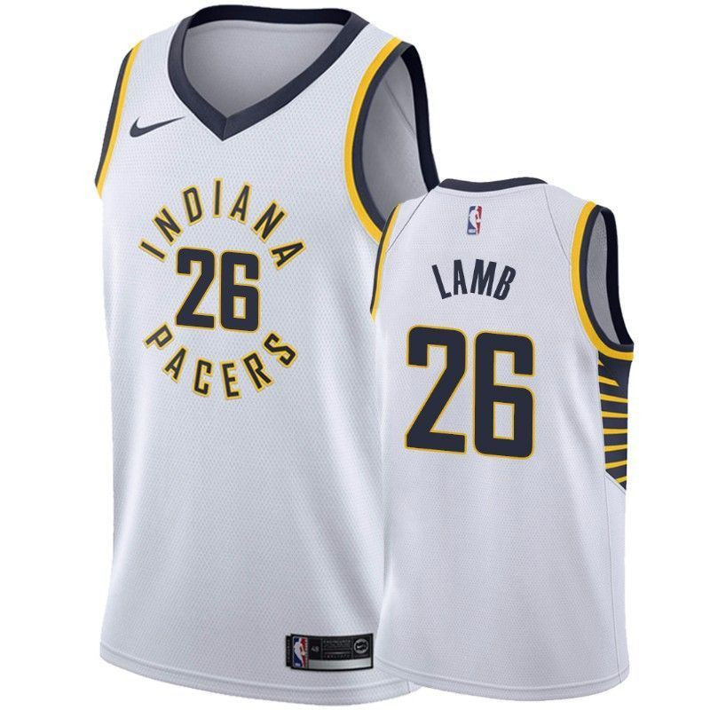 Men's Indiana Pacers Jeremy Lamb 26 Association Jersey - JS986