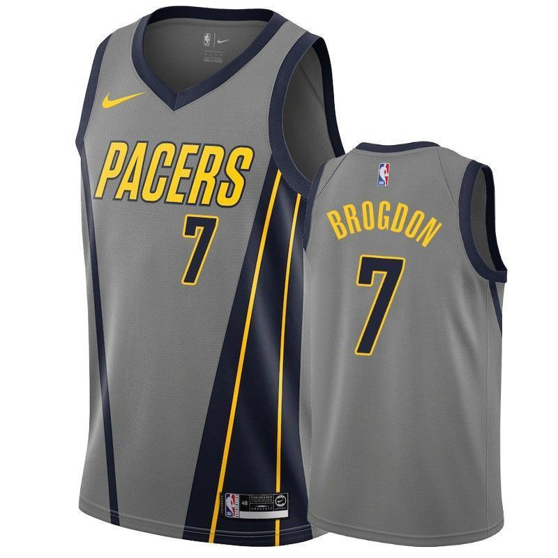 Men's Indiana Pacers Malcolm Brogdon 7 City Men's Jersey - JS982