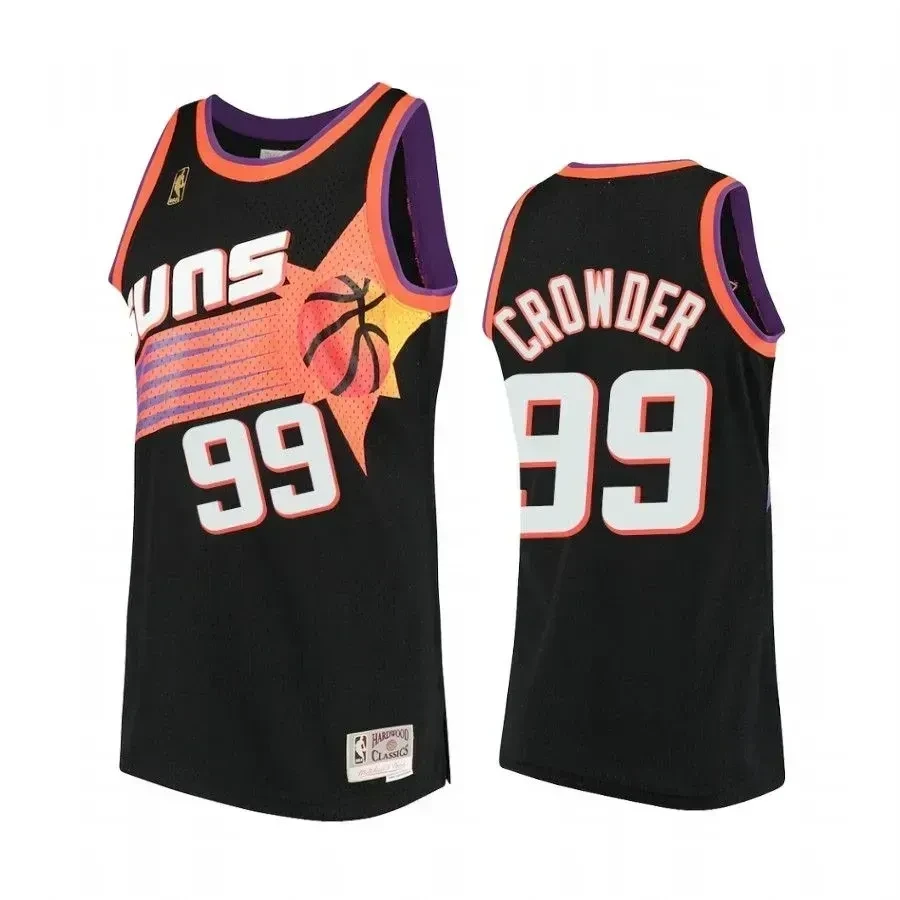 Men's Jae Crowder 99 Phoenix Suns Hardwood Classics Jersey Black - JS444