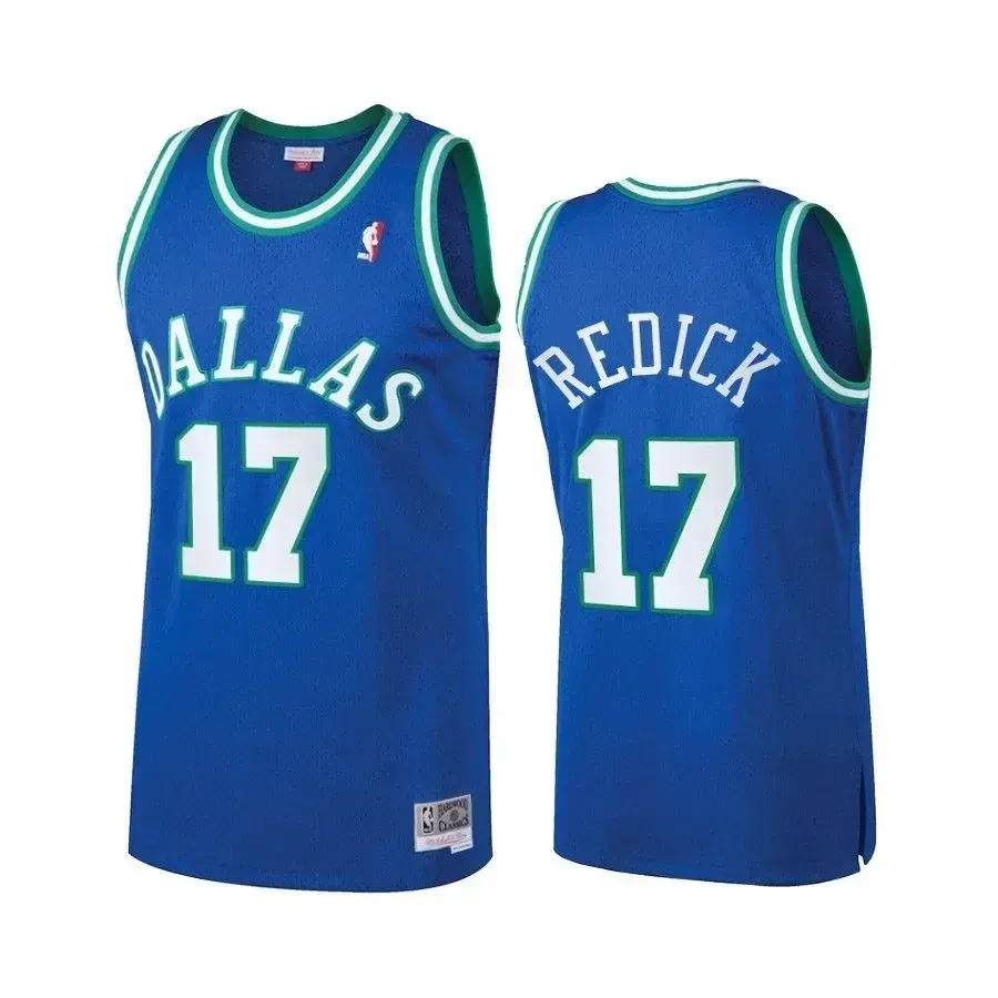 Men's J.j. Redick 17 Dallas Mavericks Hardwood Classics Jersey Blue - JS116