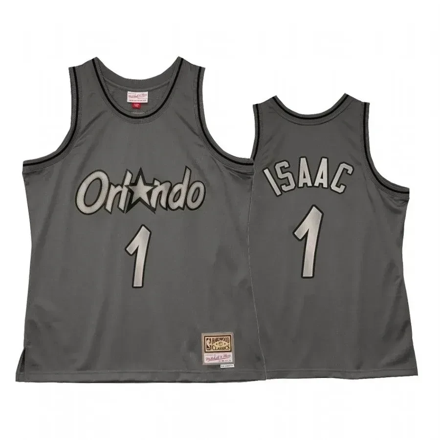 Men's Jonathan Isaac 1 Orlando Magic Metal Works Jersey Charcoal - JS940