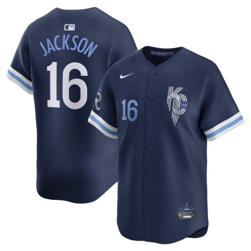 Men's Kansas City Royals Bo Jackson Navy City Connect Retired Player Jersey
