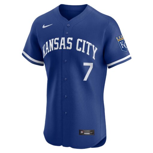 Men's Kansas City Royals Bobby Witt Jr. Royal Alternate Elite Player Jersey - Image 2
