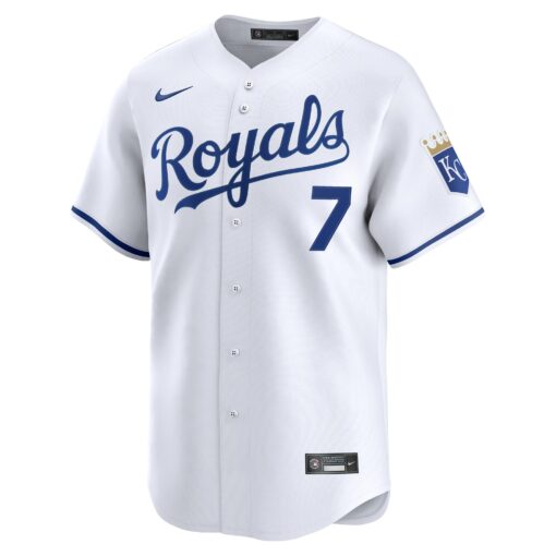 Men's Kansas City Royals Bobby Witt Jr. White Alternate Limited Player Jersey - Image 2