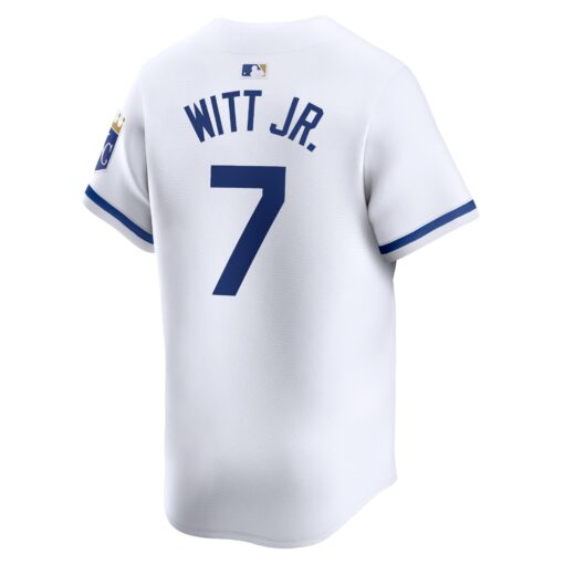 Men's Kansas City Royals Bobby Witt Jr. White Home Limited Player Jersey - Image 3