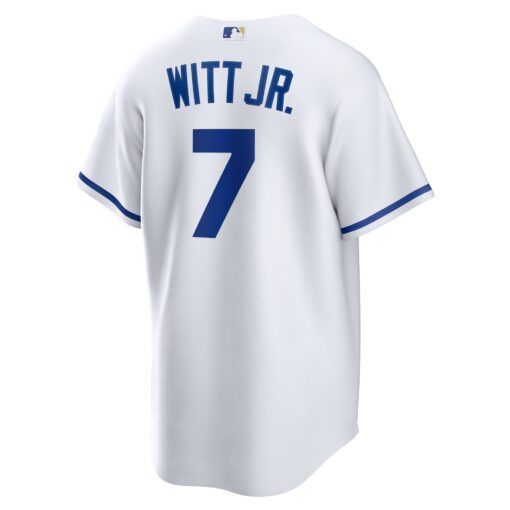 Men's Kansas City Royals Bobby Witt Jr. White Home Player Jersey - Image 3
