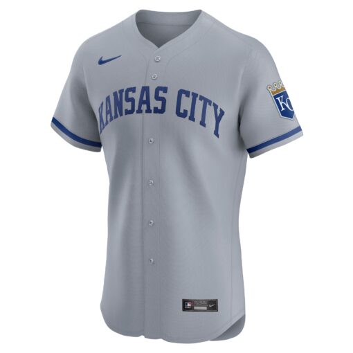 Men's Kansas City Royals Gray Road 2024 Jackie Robinson Day Elite Jersey - Image 2