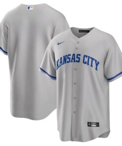 Men's Kansas City Royals Gray Road Team Jersey