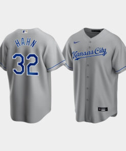Men's Kansas City Royals Jesse Hahn 32 Gray Road Jersey Jersey
