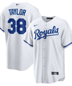 Men's Kansas City Royals Josh Taylor White Home Player Jersey