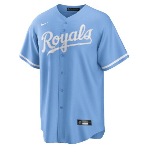 Men's Kansas City Royals Light Blue Alternate Team Logo Jersey - Image 2