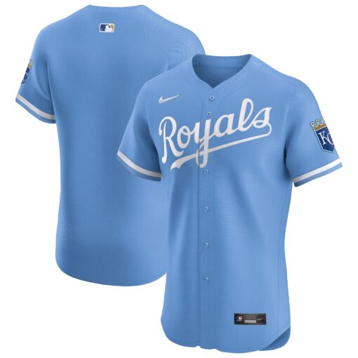 Men's Kansas City Royals Light Blue Alternate Vapor Premier Elite Patch Jersey