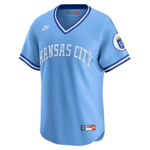 Men's Kansas City Royals Light Blue Cooperstown Collection Limited Jersey - Image 2