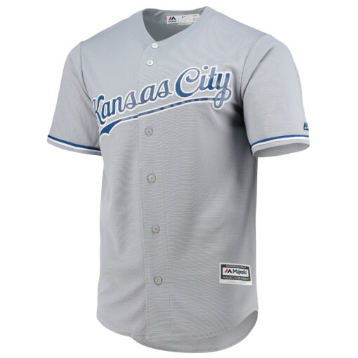 Men's Kansas City Royals Majestic Gray Team Official Jersey - Image 2