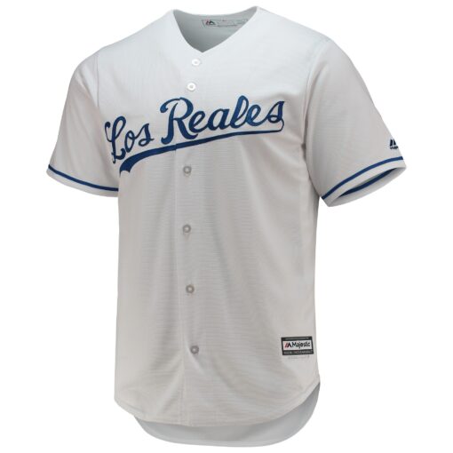 Men's Kansas City Royals Majestic White Team Official Jersey - Image 2