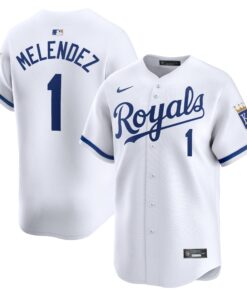 Men's Kansas City Royals MJ Melendez White Home Limited Player Jersey