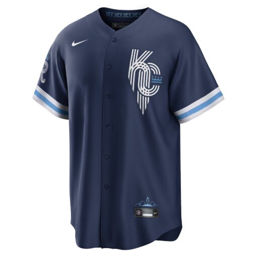 Men's Kansas City Royals Navy City Connect Jersey - Image 2
