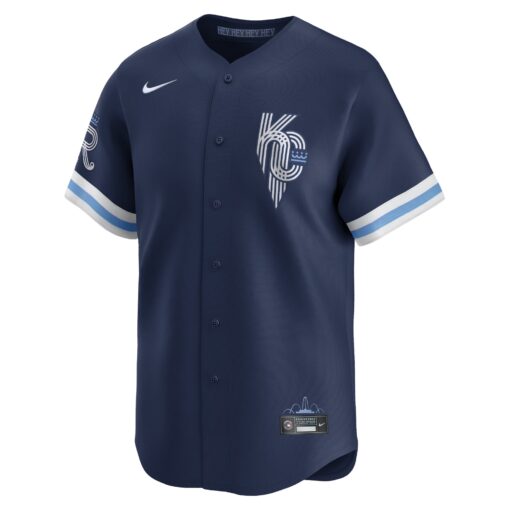 Men's Kansas City Royals Navy City Connect Limited Jersey - Image 2