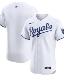Men's Kansas City Royals White Home Elite Jersey