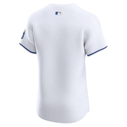 Men's Kansas City Royals White Home Elite Jersey - Image 3