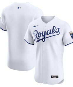 Men's Kansas City Royals White Home Elite Jersey
