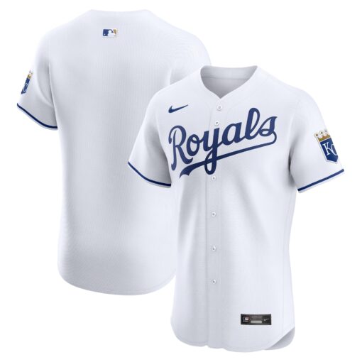 Men's Kansas City Royals White Home Elite Jersey