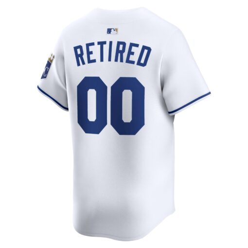 Men's Kansas City Royals White Home Limited Pick-A-Player Retired Roster Jersey - Image 3